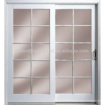 Simple design interior office door with glass window